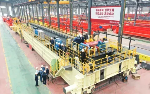 河南矿山承制宝钢湛江起重机再次顺利通过专家A检