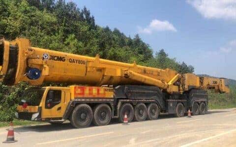 徐工800吨吊车现场施工大场面！！！