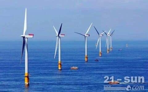 三一起重机助力江苏如东筑牢海上风电场建设