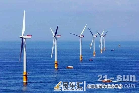 三一起重机助力江苏如东筑牢海上风电场建设