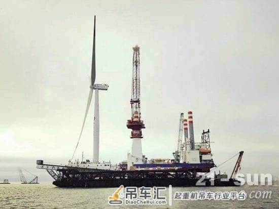三一起重机助力江苏如东筑牢海上风电场建设
