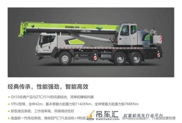 同为中联厂家生产的25吨吊车,V、A、H、E该如何选择