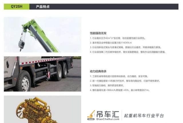 同为中联厂家生产的25吨吊车,V、A、H、E该如何选择