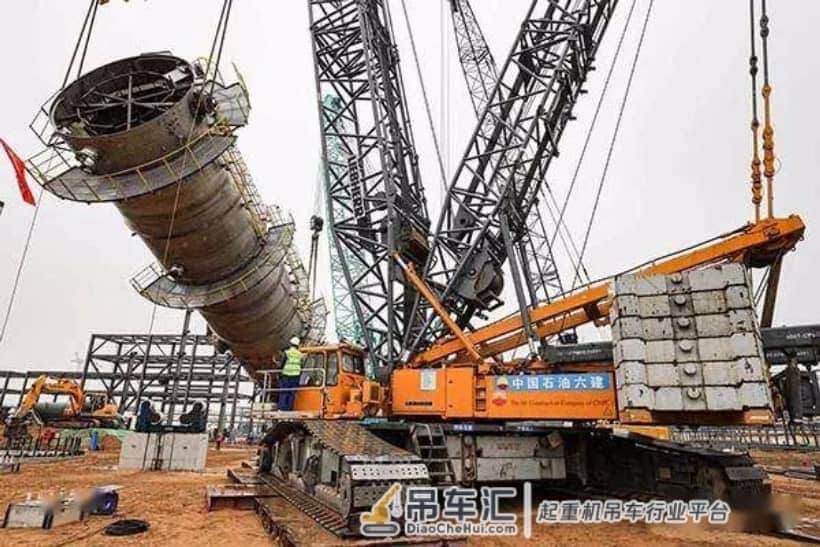 又一战功:乙烯大塔凌空跃起!