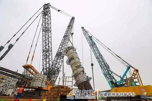 又一战功:乙烯大塔凌空跃起!