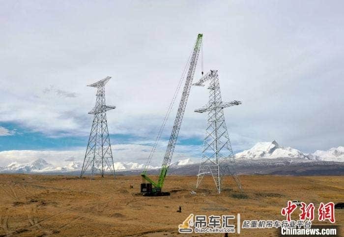 中联重科创造履带吊高海拔施工新纪录
