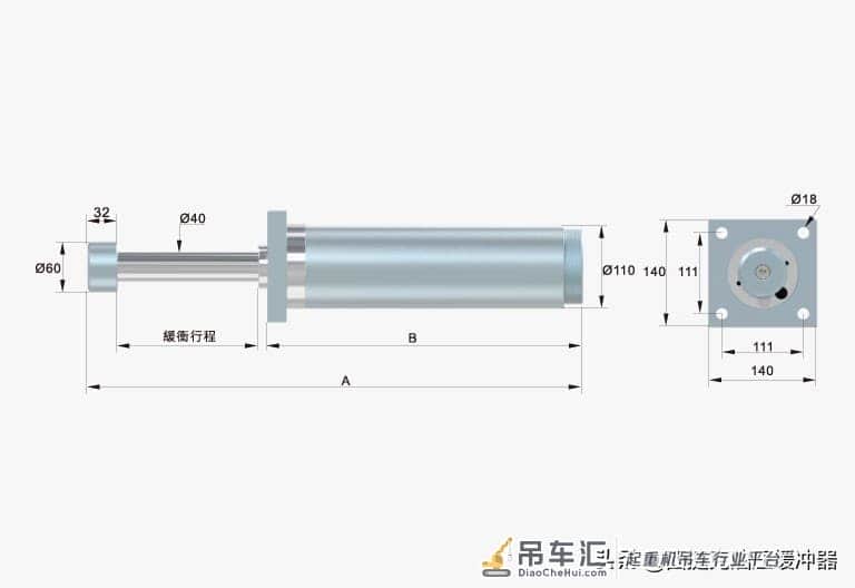 油压缓冲器在起重机的应用