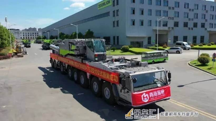“风神巨将”青海省首台800吨全地面起重机正式交付青海振威