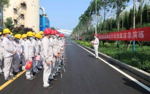 新安中联组织开展起重机械事故专项应急演练活动