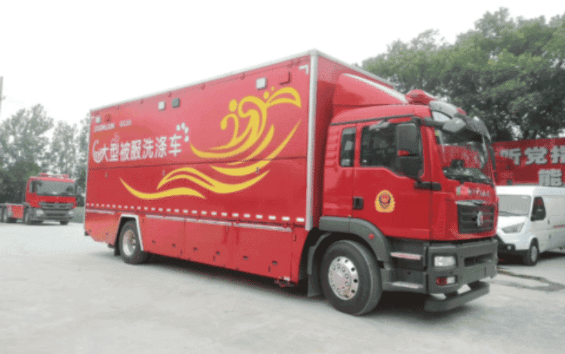 后勤装备暖心驰援！中联重科被服洗涤车深入江西抗洪一线