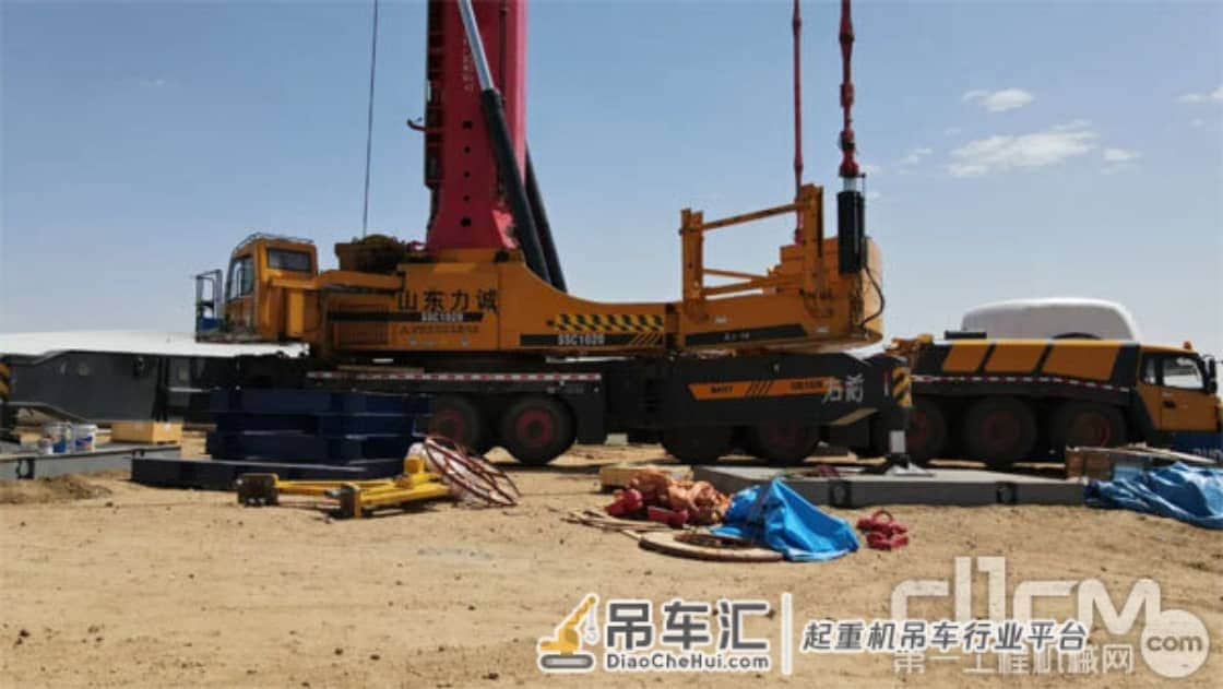 三一SSC1020T起重机助力青海-河南特高压“电力天路”