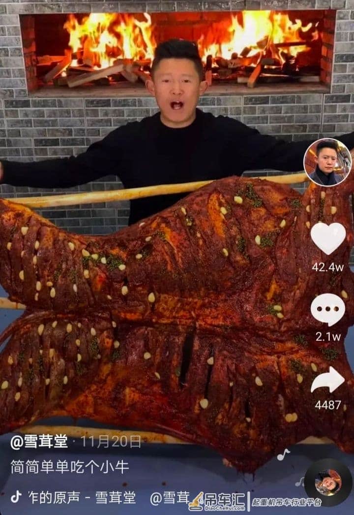 吊车烤骆驼 一顿吃20斤烤羊肉 这样的抖音你还敢让孩子看吗