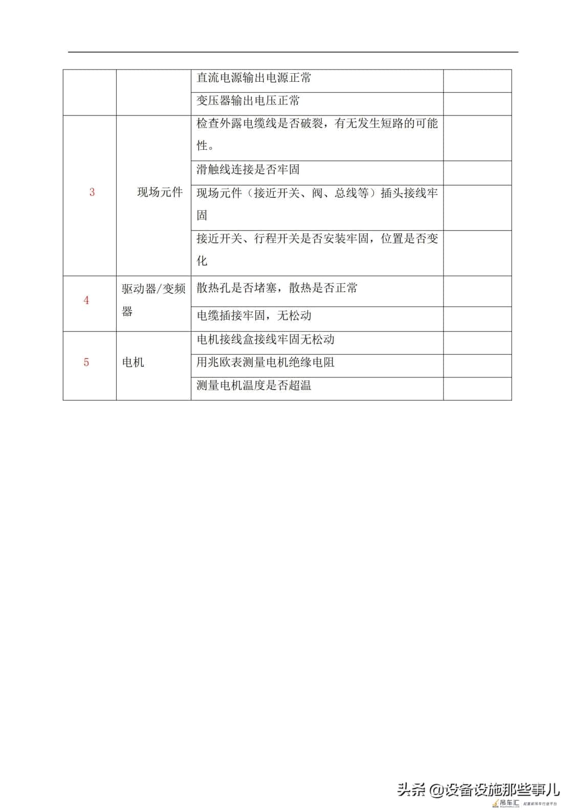 起重机设备维修保养借鉴