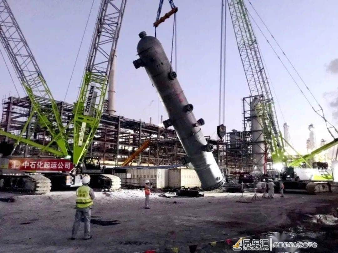 全能“双枪将”助力浙石化循环氢脱硫塔项目顺利吊装