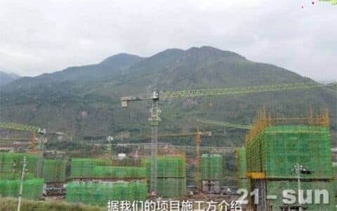 中联重科超70台塔机助建白鹤滩水电站移民工程