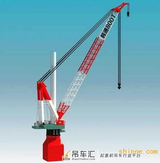振华重工与江苏韩通集团成功签订800吨绕桩式全回转起重机项目
