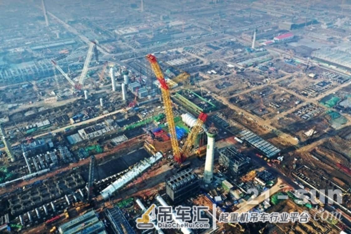 全球唯一!徐工第三台4000吨履带起重机首吊
