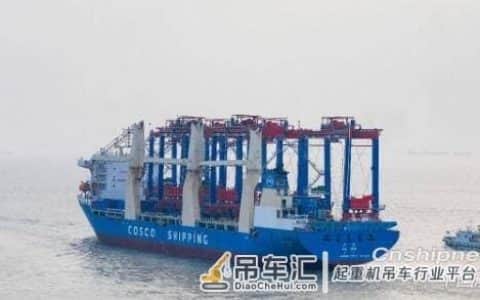 振华重工6台轮胎吊起航发运