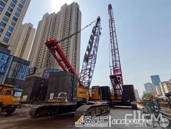 年底通车,三一履带起重机助力合肥地铁5号线按下建设“加速键”