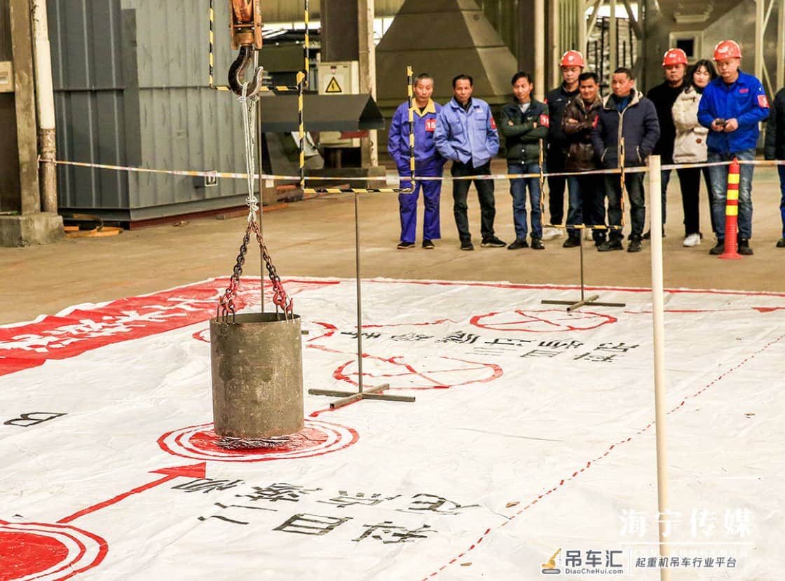 尖山新区（黄湾镇）总工会举行桥式起重机操作技能大比武