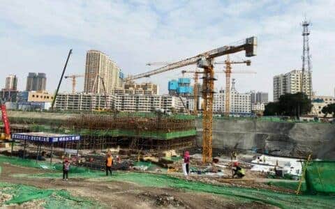 山西建投工程机械公司塔式起重机助力兰州文化旅游城项目建设