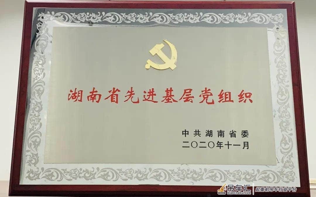 隆重表彰!中联重科被授予湖南抗疫先进基层党组织和先进集体称号