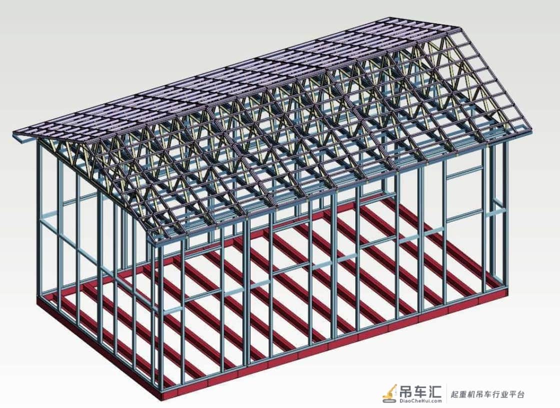 可拆解式正面吊车保温机械库