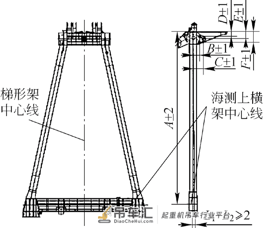 岸边集装箱起重机拉杆应力及承轨梁高低差问题分析