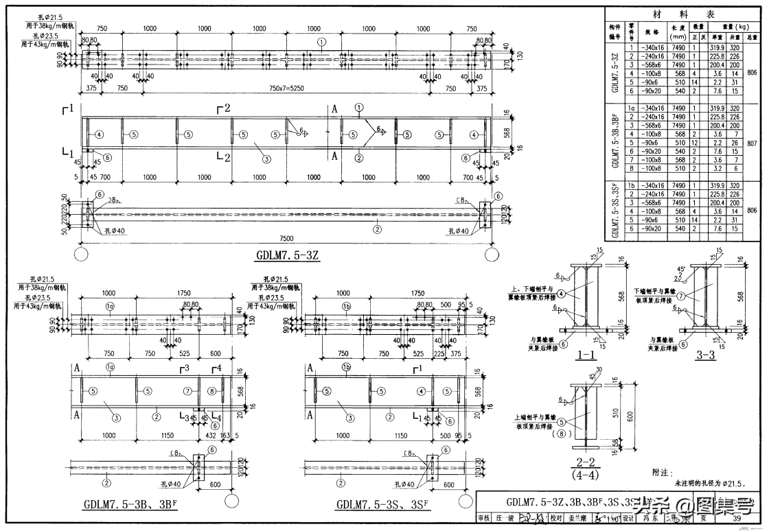 03SG520-2钢吊车梁图集（第二册，共计三册）