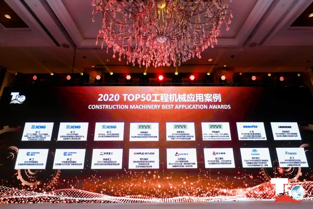 2020年全球工程机械50强峰会揭榜!徐工冲顶全球移动式起重机第一!