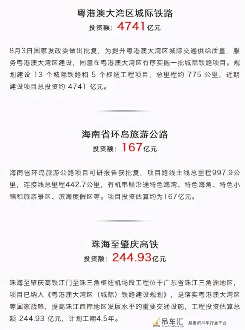 吊车老板速看:「2万亿吊装工程项目」发布