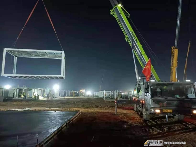 加油!中联重科小绿奇迹军团抢建河北两地隔离点