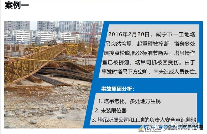 塔式起重机构造详解及安全管理,附事故案例分析!资料下载