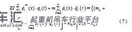 塔式起重机起吊过程中起重臂振动响应分析