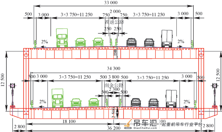 大跨径重载缆索起重机