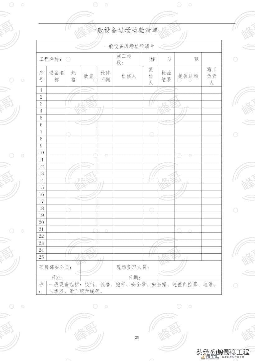 塔吊监理资料大礼包(内含:细则/方案/旁站记录等)