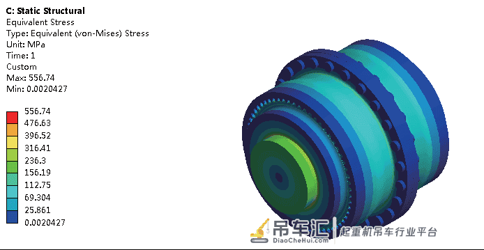 基于Ansys 起重机用鼓形齿联轴器有限元分析