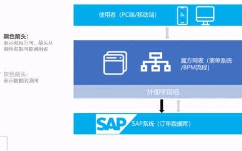 华德起重机使用无代码平台（魔方网表）集成扩展SAP详解