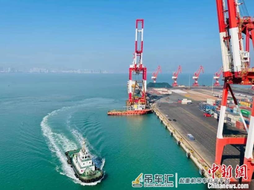 70吨级岸边集装箱起重机落户山东港口威海港
