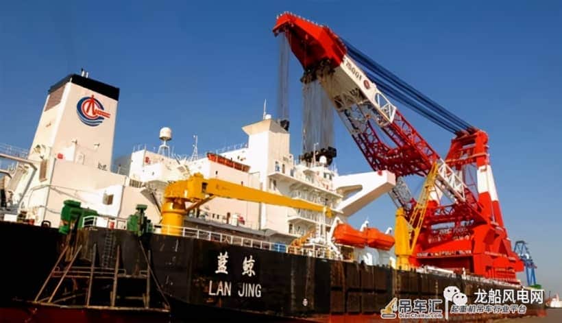 风电安装利器,7500吨级全回转起吊船“蓝鲸号”介绍