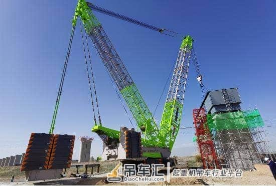 中联设备助力新建兰张三四线铁路建设，全线首个钢盖梁吊装架设完成