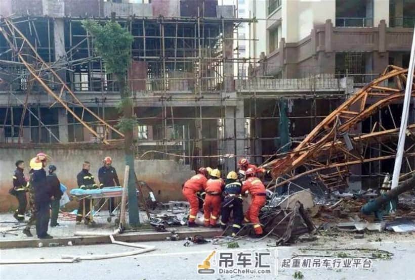 阿筑分享起重机脱钩砸死操作工
