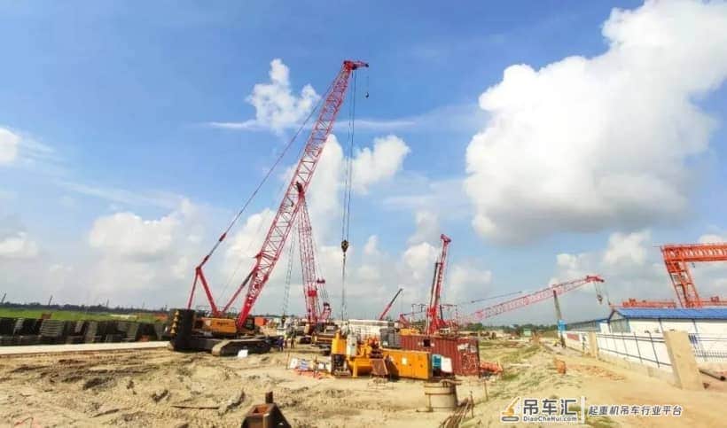 圆梦在即!三一起重机助力孟加拉帕德玛大桥主体钢梁成功合龙