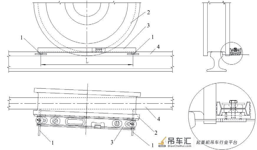 门式起重机车轮偏斜测量工具制作