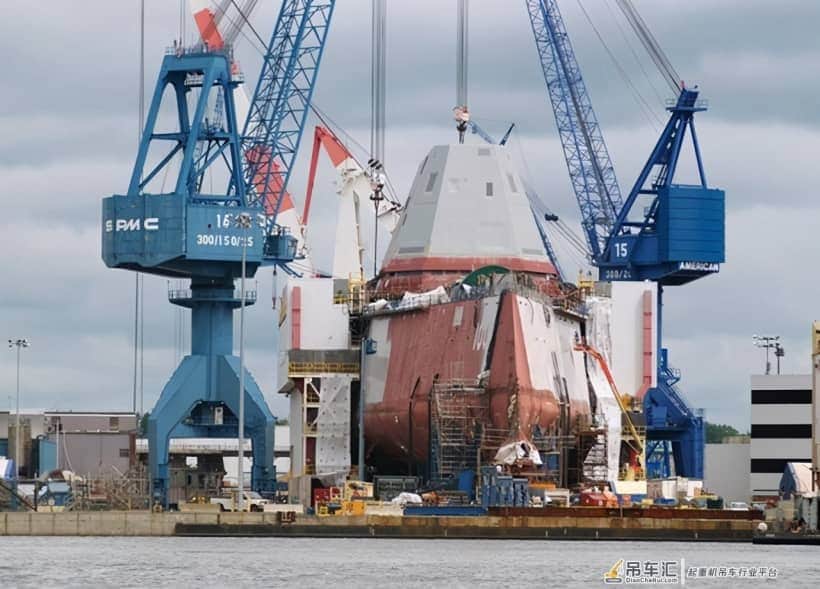 中国又要卖龙门吊了?美国投资250亿扩建军用造船厂