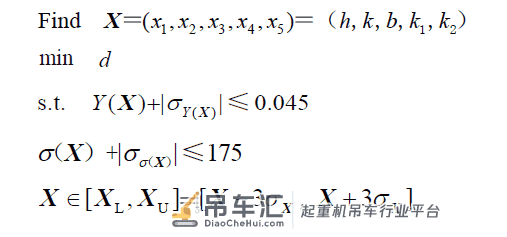 基于响应面模型的起重机主梁的结构稳健优化设计