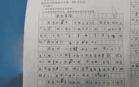 吊友：看到孩子的满分作文，我哭了…