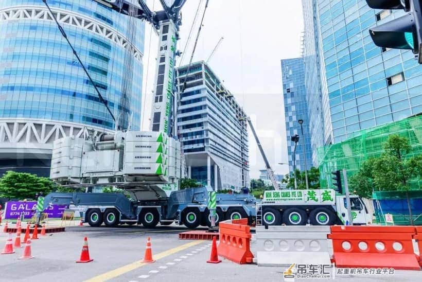 出场费300w的吊车，利勃海尔汽车吊