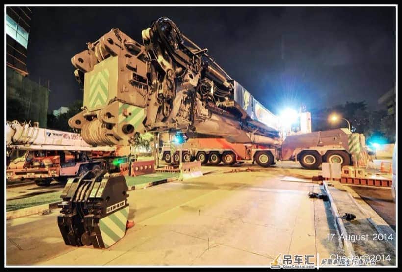 出场费300w的吊车，利勃海尔汽车吊