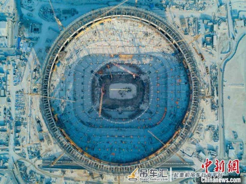 中联重科塔机助力2022世界杯主场馆封顶